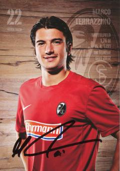 Marco Terrazzino  2012/2013   SC Freiburg Fußball Autogrammkarte original signiert 