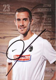 Julian Schuster  2012/2013   SC Freiburg Fußball Autogrammkarte original signiert 