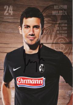 Mensur Mujdza  2012/2013   SC Freiburg Fußball Autogrammkarte original signiert 