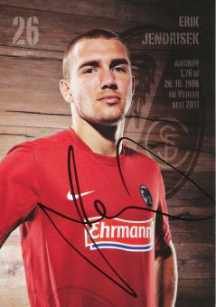 Erik Jendrisek  2012/2013   SC Freiburg Fußball Autogrammkarte original signiert 