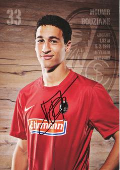 Mounir Bouziane  2012/2013   SC Freiburg Fußball Autogrammkarte original signiert 