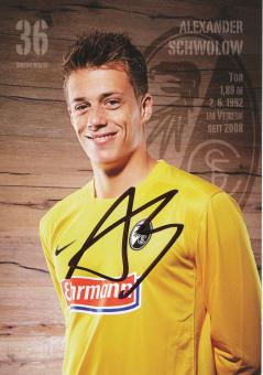 Alexander Schwolow  2012/2013   SC Freiburg Fußball Autogrammkarte original signiert 