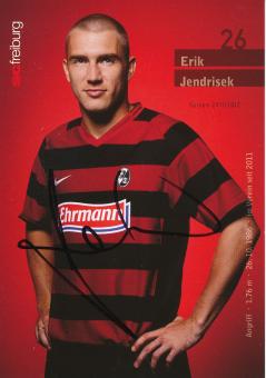Erik Jendrisek  2011/2012   SC Freiburg Fußball Autogrammkarte original signiert 