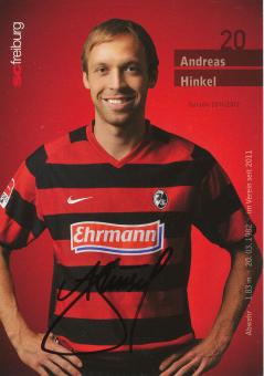 Andreas Hinkel  2011/2012   SC Freiburg Fußball Autogrammkarte original signiert 