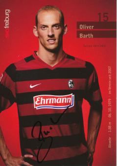 Oliver Barth  2011/2012   SC Freiburg Fußball Autogrammkarte original signiert 