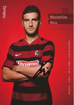 Maximilian Nicu  2011/2012   SC Freiburg Fußball Autogrammkarte original signiert 