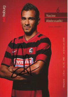 Yacine Abdessadki  2011/2012   SC Freiburg Fußball Autogrammkarte original signiert 