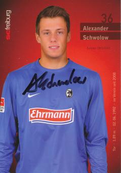 Alexander Schwolow  2011/2012   SC Freiburg Fußball Autogrammkarte original signiert 
