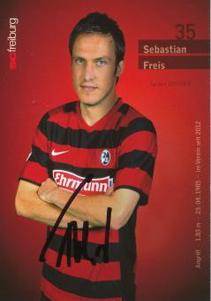 Sebastian Freis  2011/2012   SC Freiburg Fußball Autogrammkarte original signiert 