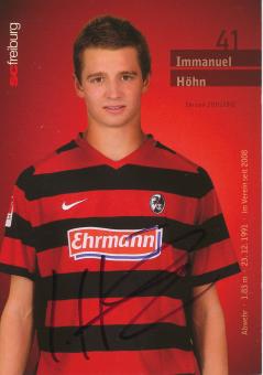 Immanuel Höhn  2011/2012   SC Freiburg Fußball Autogrammkarte original signiert 