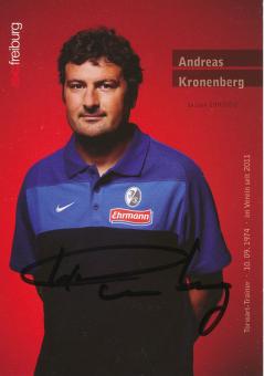 Andreas Kronenberg  2011/2012   SC Freiburg Fußball Autogrammkarte original signiert 