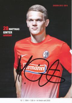 Matthias Ginter  2013/2014   SC Freiburg Fußball Autogrammkarte original signiert 