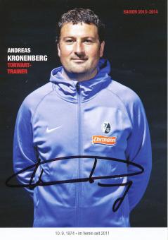Andreas Kronenberg  2013/2014   SC Freiburg Fußball Autogrammkarte original signiert 