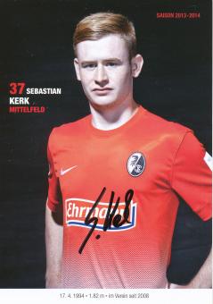Sebastian Kerk  2013/2014   SC Freiburg Fußball Autogrammkarte original signiert 