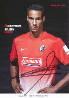 Christopher Jullien  2013/2014   SC Freiburg Fußball Autogrammkarte original signiert 