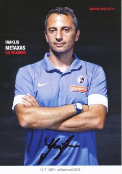 Iraklis Mataxas  2013/2014   SC Freiburg Fußball Autogrammkarte original signiert 