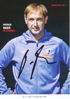Patrick Baier  2013/2014   SC Freiburg Fußball Autogrammkarte original signiert 