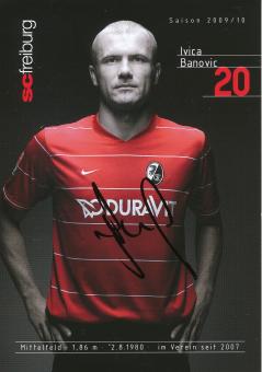 Ivica Banovic  2009/2010   SC Freiburg Fußball Autogrammkarte original signiert 