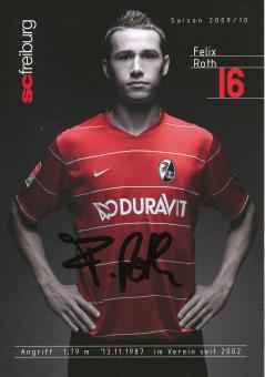 Felix Roth  2009/2010   SC Freiburg Fußball Autogrammkarte original signiert 