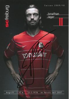 Jonathan Jäger  2009/2010   SC Freiburg Fußball Autogrammkarte original signiert 