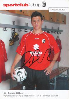 Dennis Bührer  2006/2007   SC Freiburg Fußball Autogrammkarte original signiert 