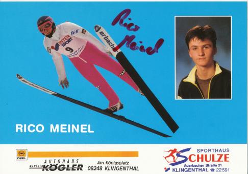 Rico Meinel  Skispringen  Autogrammkarte original signiert 