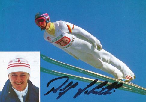 Rolf Schilli  Skispringen  Autogrammkarte original signiert 