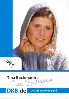 Tina Bachmann  Biathlon  Autogrammkarte original signiert 