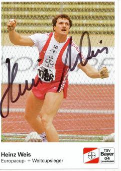 Heinz Weis  Leichtathletik  Autogrammkarte original signiert 