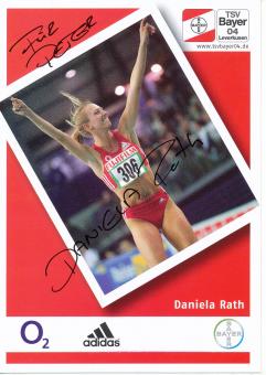 Daniela Rath  Leichtathletik  Autogrammkarte original signiert 