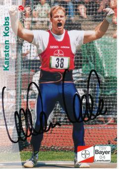 Karsten Kobs  Leichtathletik  Autogrammkarte original signiert 