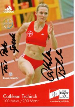 Cathleen Tschirch  Leichtathletik  Autogrammkarte original signiert 
