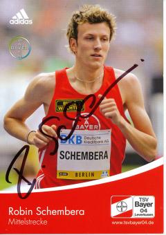 Robin Schembera  Leichtathletik  Autogrammkarte original signiert 