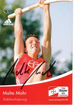 Malte Mohr  Leichtathletik  Autogrammkarte original signiert 