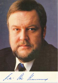 Karl Heinz Hiersemann † 1998  Politik  Autogrammkarte original signiert 