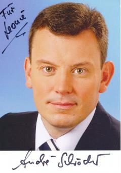 Andre Schröder  Politik  Autogrammkarte original signiert 