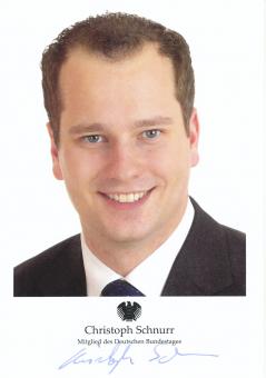 Christoph Schnurr  Politik  Autogrammkarte original signiert 