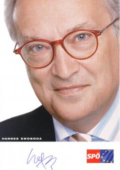 Hannes Swoboda  Politik  Autogrammkarte original signiert 
