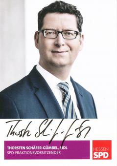 Thorsten Schäfer Gümbel  Politik  Autogrammkarte original signiert 