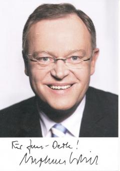 Stephan Weil   Politik  Autogrammkarte original signiert 