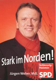 Jürgen Weber  Politik  Autogrammkarte original signiert 