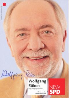 Wolfgang Röken  Politik  Autogrammkarte original signiert 