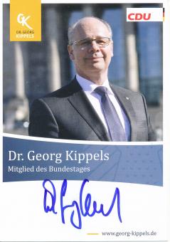 Dr.Georg Kippels  Politik  Autogrammkarte original signiert 