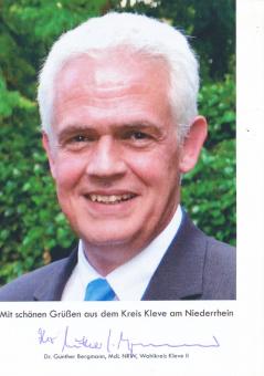 Günther Bergmann  Politik  Autogrammkarte original signiert 