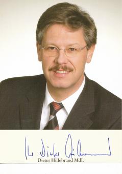 Dieter Hillebrand  Politik  Autogrammkarte original signiert 