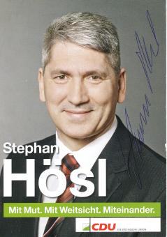 Stephan Hösl  Politik  Autogrammkarte original signiert 