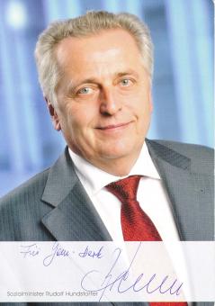 Rudolf Hundstorfer  Politik  Autogrammkarte original signiert 