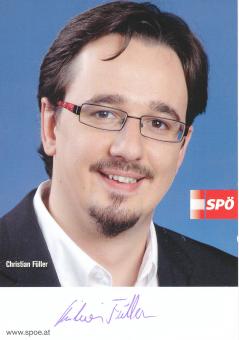 Christian Füller  Politik  Autogrammkarte original signiert 