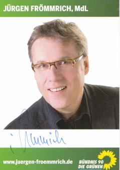 Jürgen Frömmrich  Politik  Autogrammkarte original signiert 