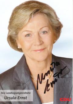 Ursula Ernst  Politik  Autogrammkarte original signiert 